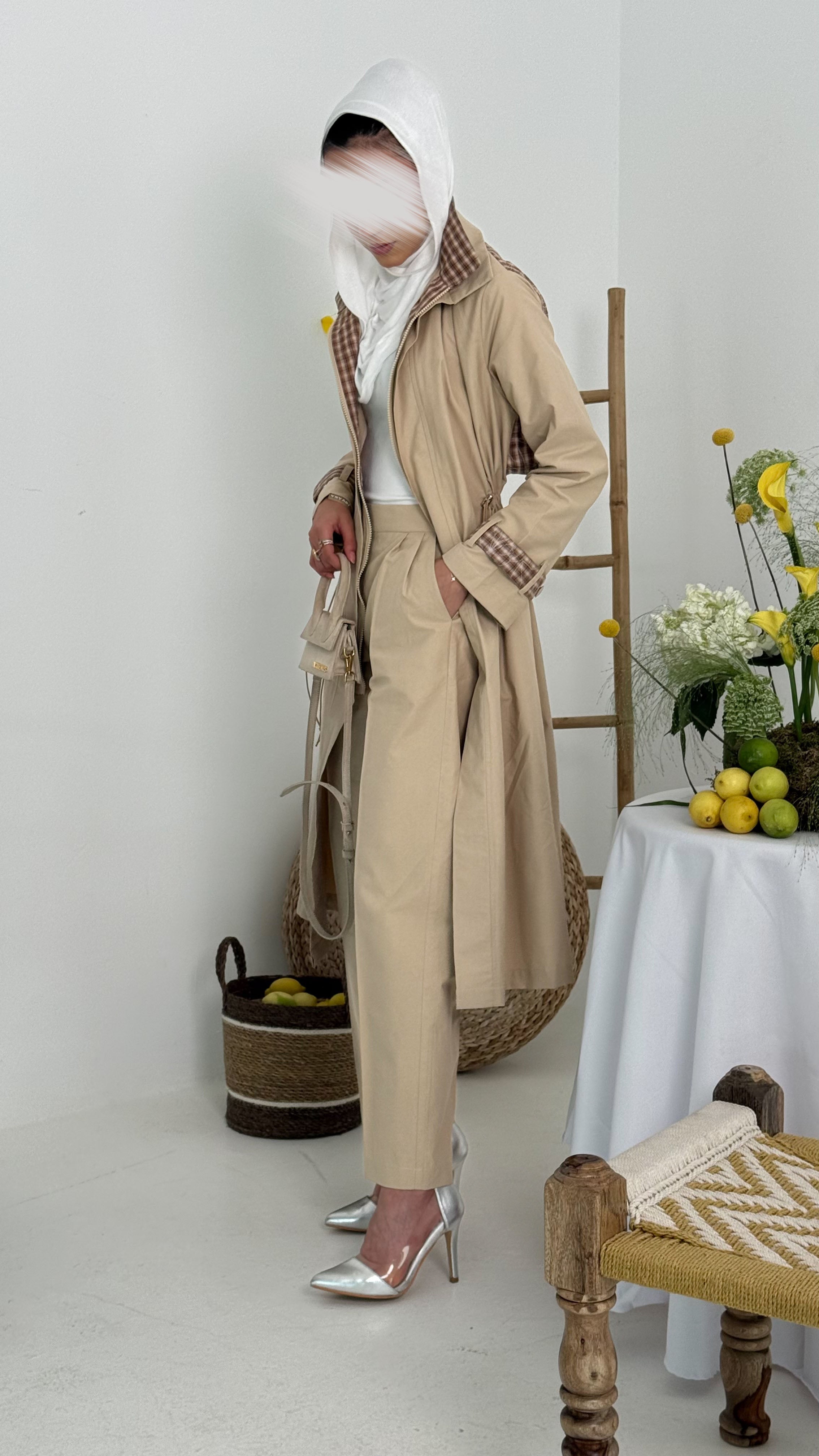 طقم ترنش بيج