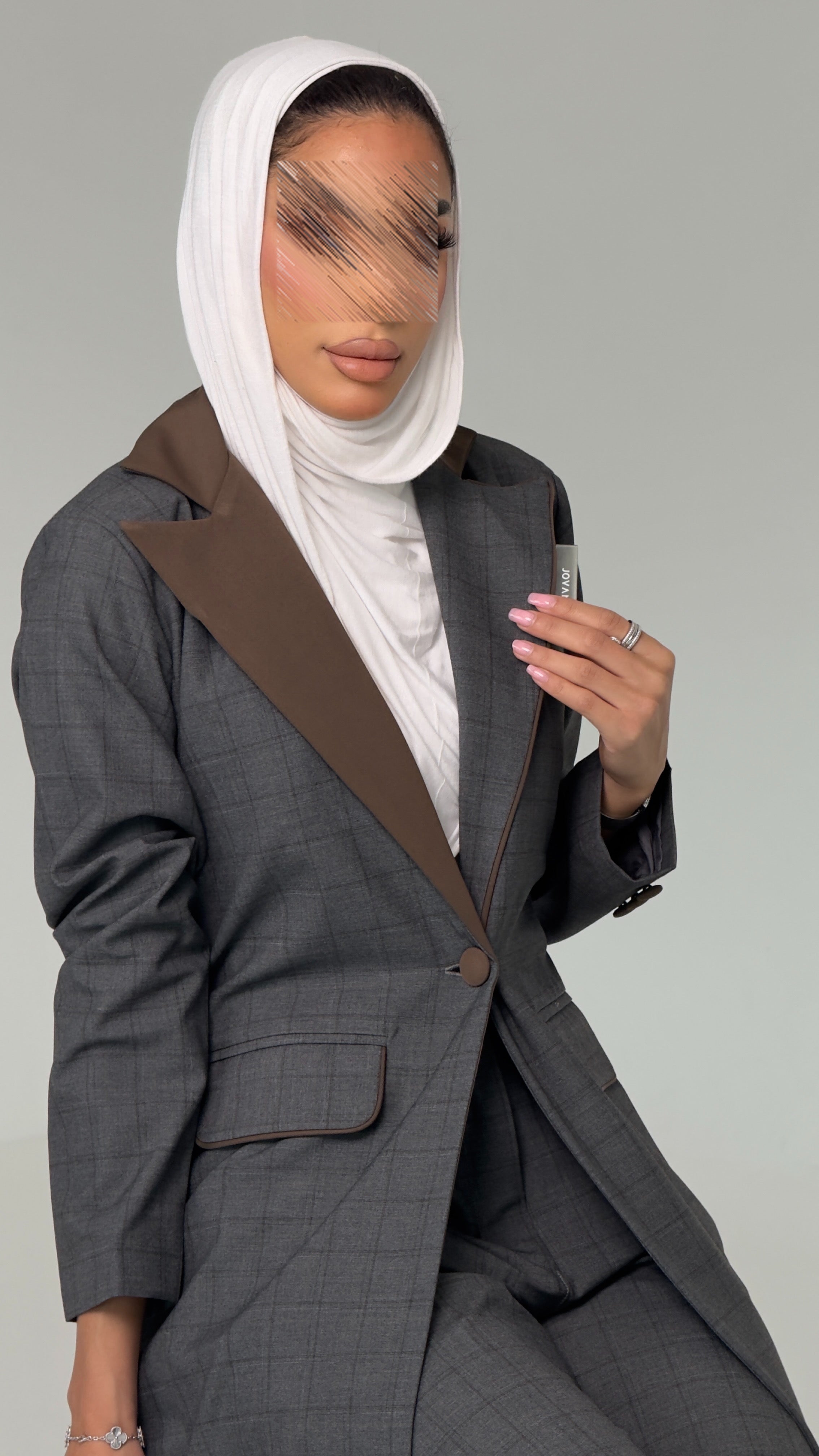 بدلة بليزر طويل وبنطلون