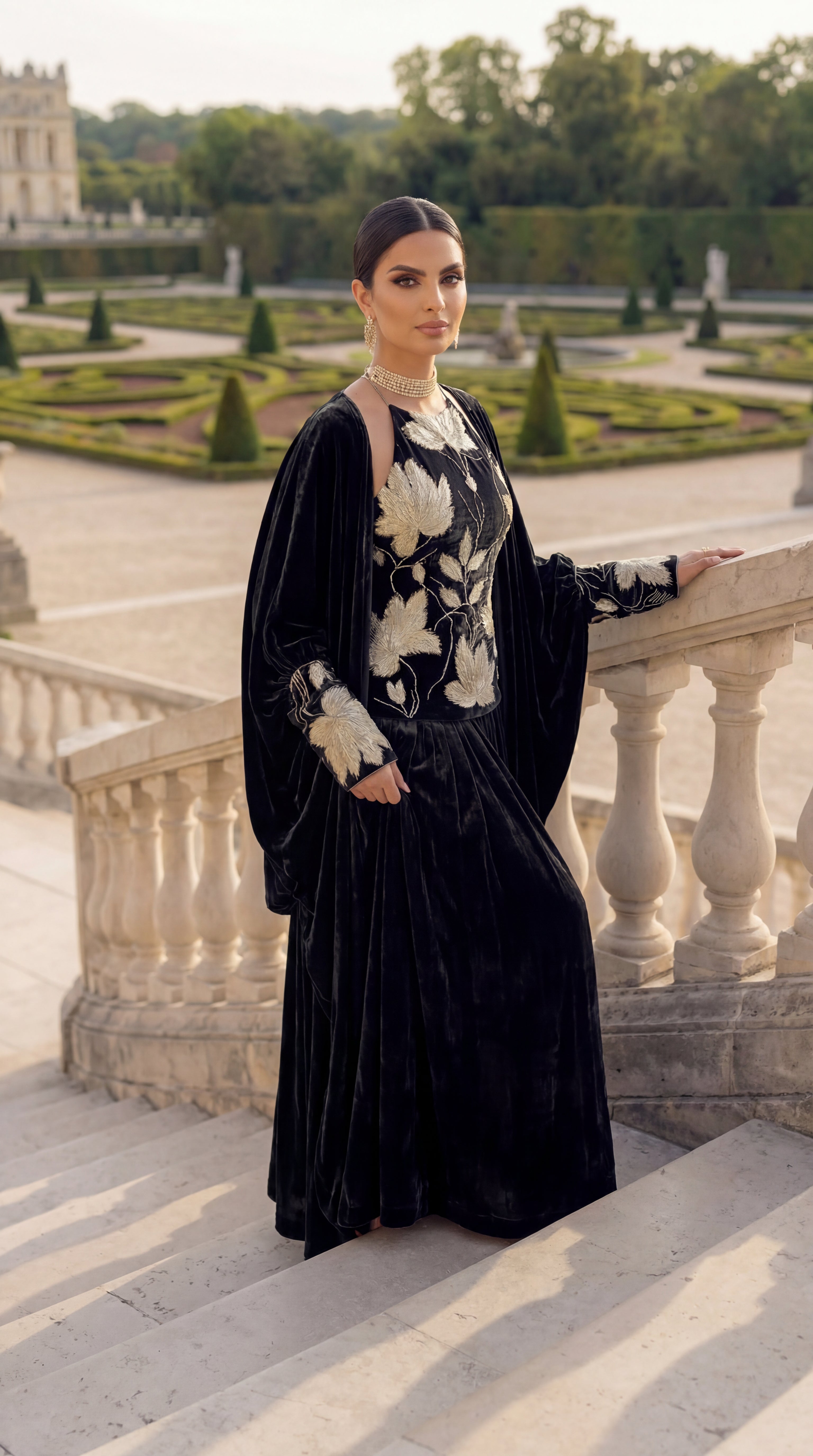 SERENIA Olive - Sleeveless Shawl